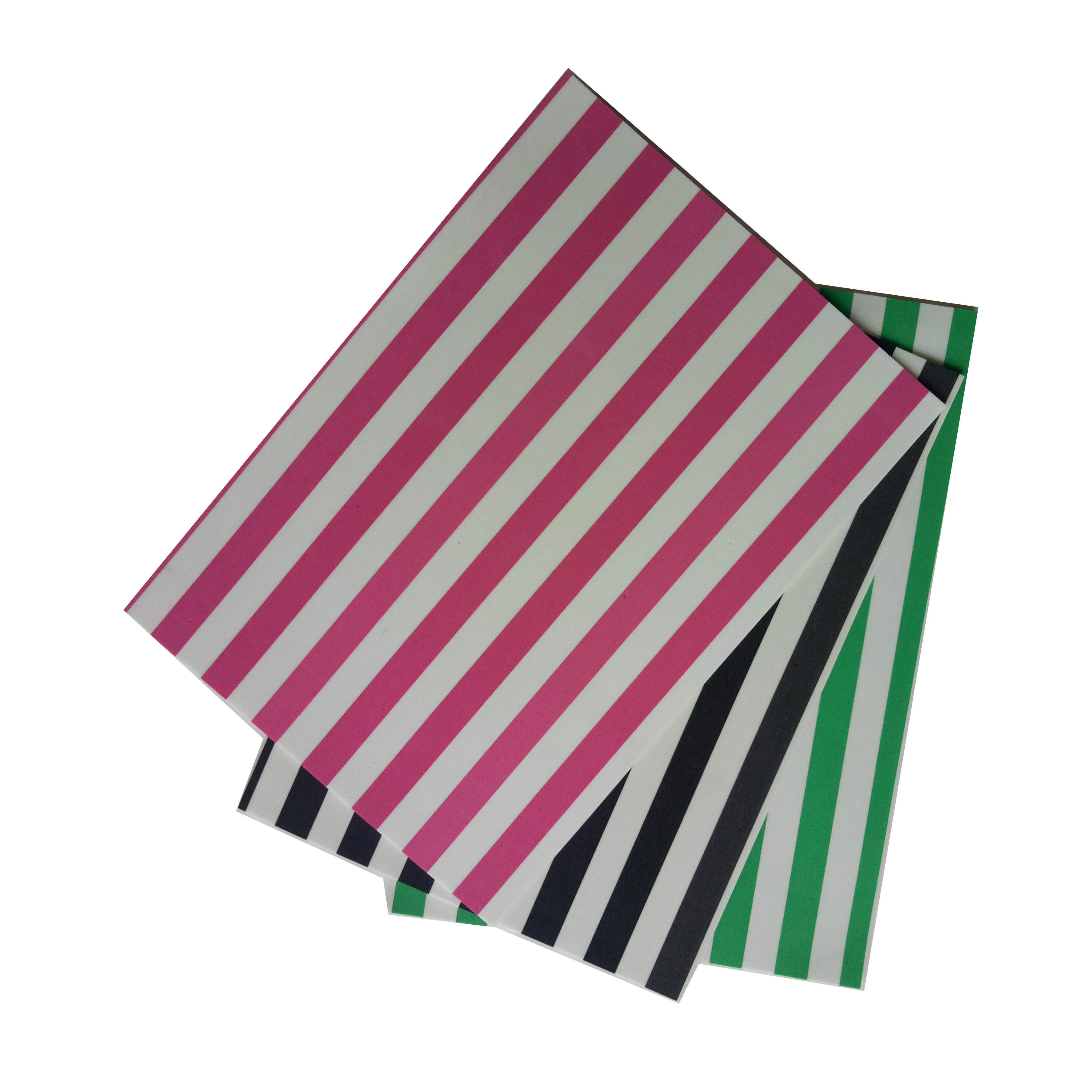 Affordable 20X30cm striped EVA foam rolls for DIY children’s smart creation