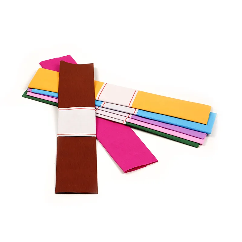 Custom Color Crepe Paper 50x200cm for Floral Crafts