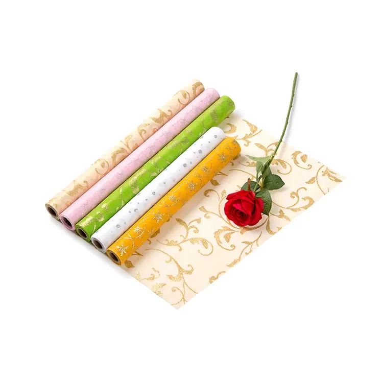 Stylish Color Non-woven Floral Gift Wrap – Enhance Your Gifts